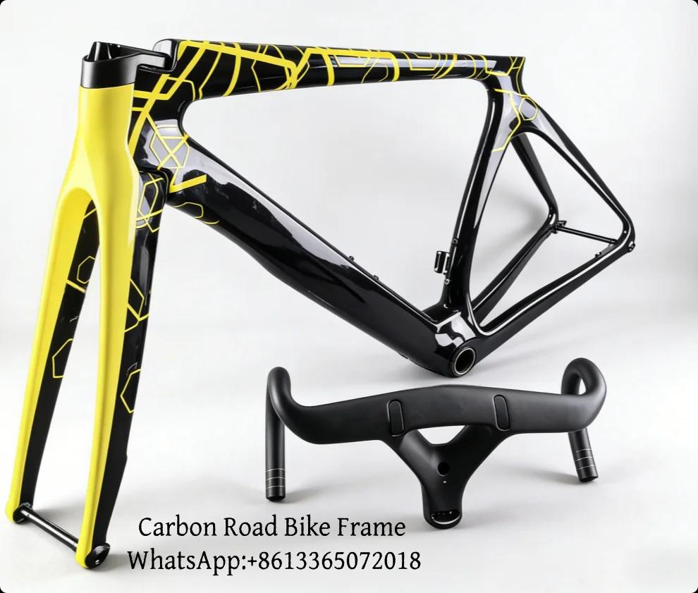 Cadre de vélo en carbone T1000 ultraléger modèle 5, compatible Di2/mécanique, cadre de vélo de route