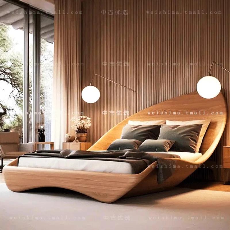 Cadres de lit modernes en bois reine européenne chambre enfants Design lit de luxe filles Cama Intel