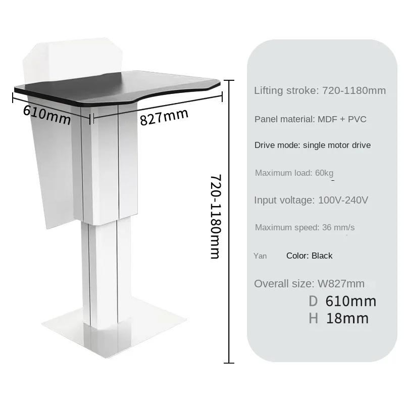 Pupitre élévateur électrique pour conférence, table de conférence, bureau de réception moderne simpl