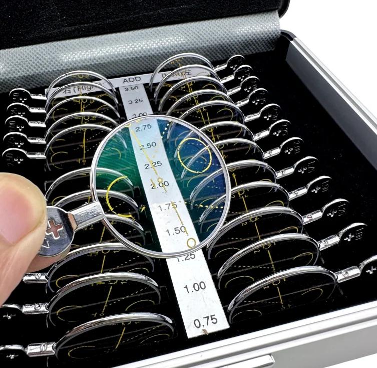 22 pièces – Le kit de lentilles d'essai progressives le plus populaire PSL-22 avec plateau et étui e