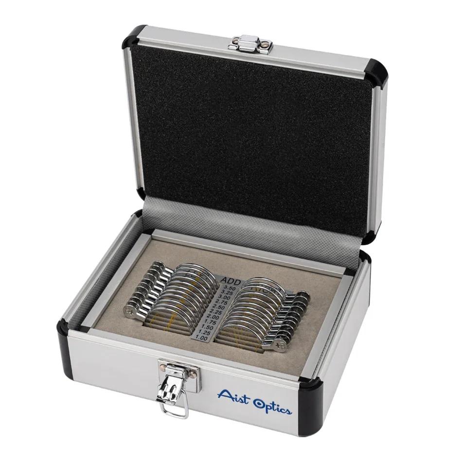 AIST 22PCS Le kit de lentilles d'essai progressives le plus populaire, avec plateau et étui en alumi