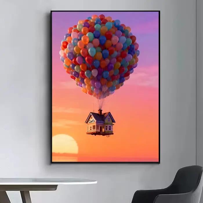 Affiche de film U-Up encadrée sur toile, impression d'art mural pour décoration murale de bureau, sa