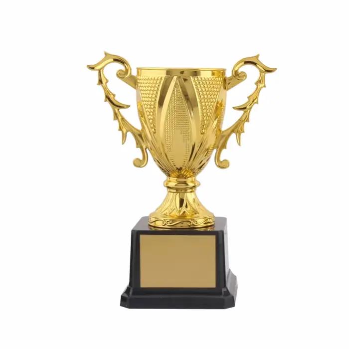 Trophée en métal couleur or, modèle en métal, grande taille, trophée de champion, design personnalis