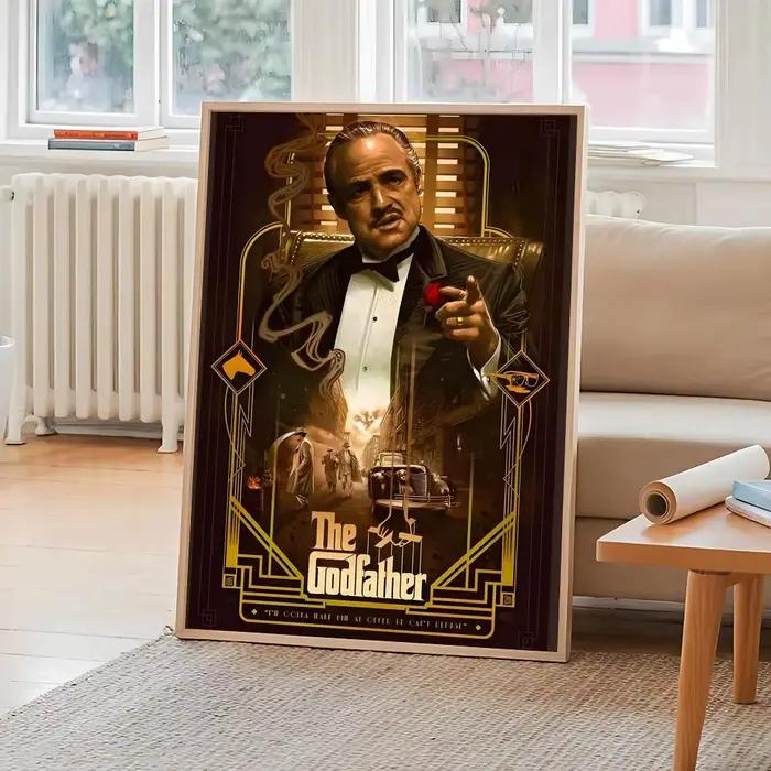 Affiche de film classique « Le Père Noël », impression artistique murale autocollante, imperméable,