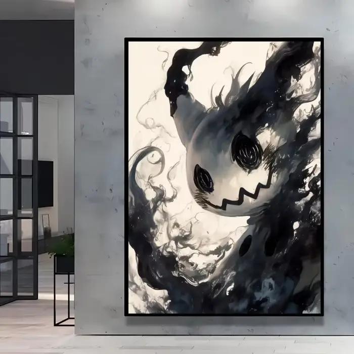 Peinture à l'huile par numéros, beau Pikachu pour adultes, décoration de maison, décor de chambre à