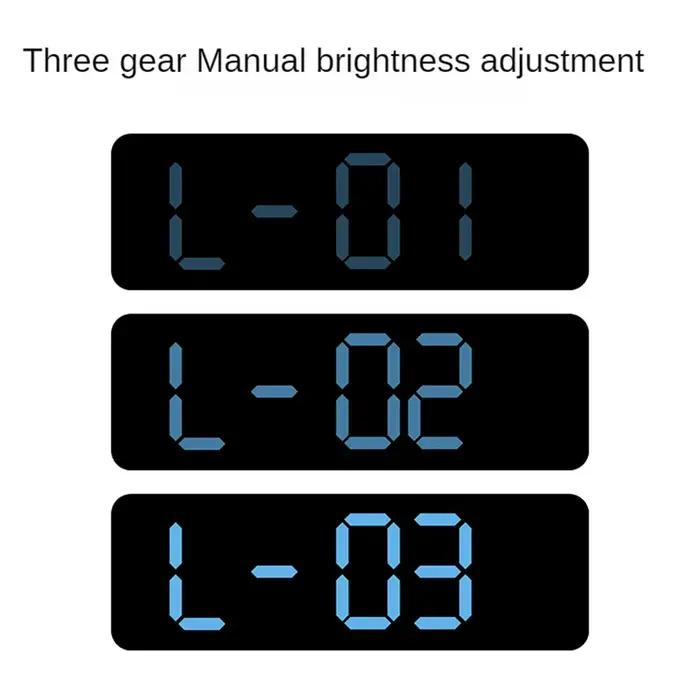 Grande horloge murale numérique température et humidité affichage de la semaine luminosité réglable