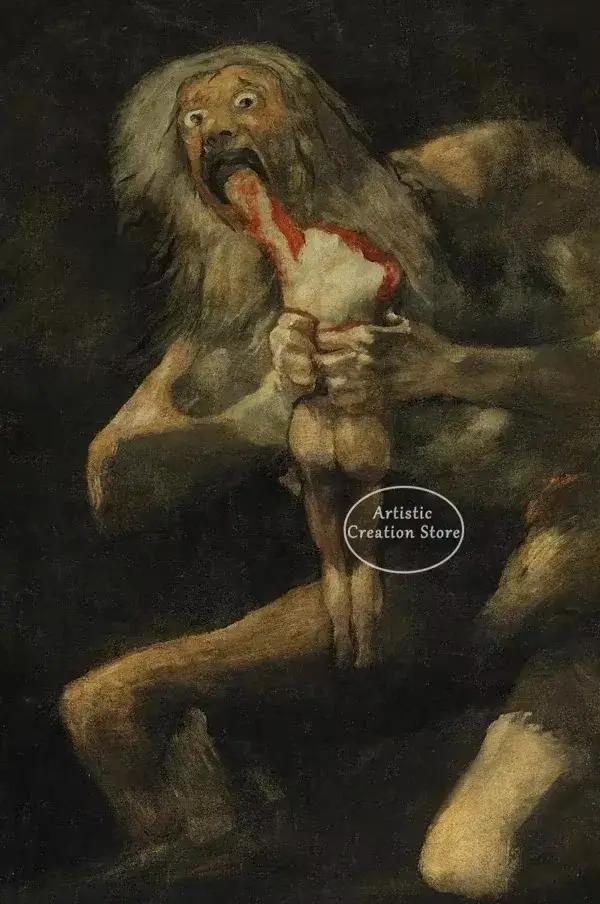 Sorcières sabbat par Francisco De Goya le colosse toile peinture affiche mur Art photo salle De ciné