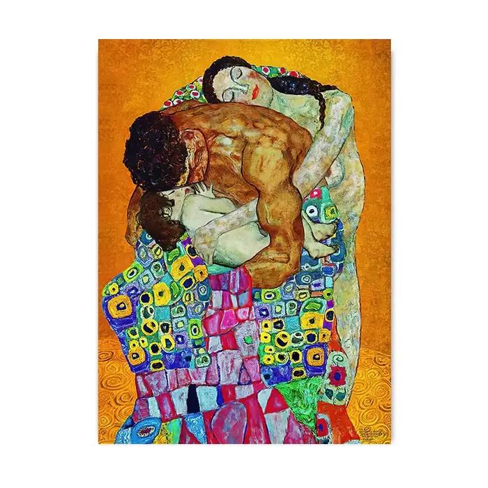 Affiches et impressions sur toile de la célèbre peinture de Gustav Klimt, Mère et Bébé, art mural ab