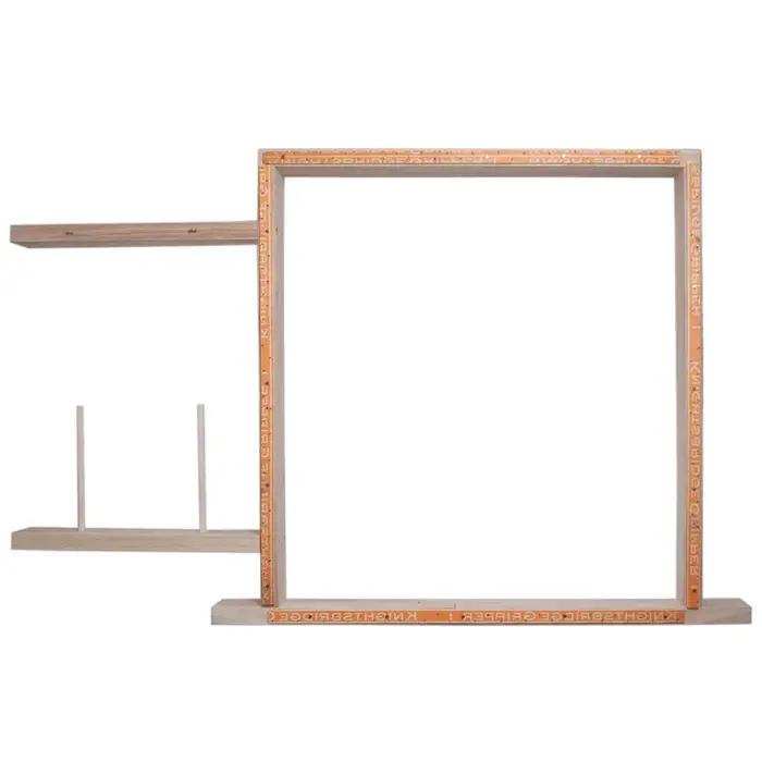 Cadre exécutif Lea de touffetage en bois pour utilisation avec des pistolets à touffeter, présentoir