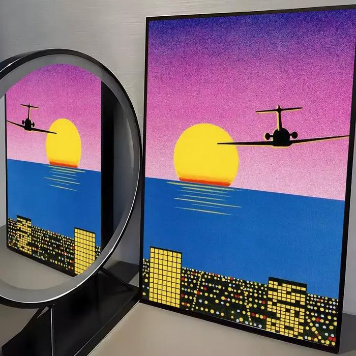 Hiroshi Nagai – peinture artistique, calligraphie, toile de coton de haute qualité, affiche murale p