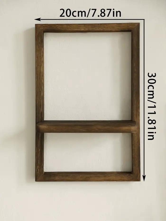 Étagère murale flottante en bois noir, plateau carré pour plantes et pots de fleurs, présentoirs Boh