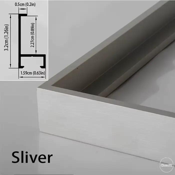 Bricolage intérieur et extérieur encadré, cadre photo moyen, cadre en alliage d'aluminium bricolage