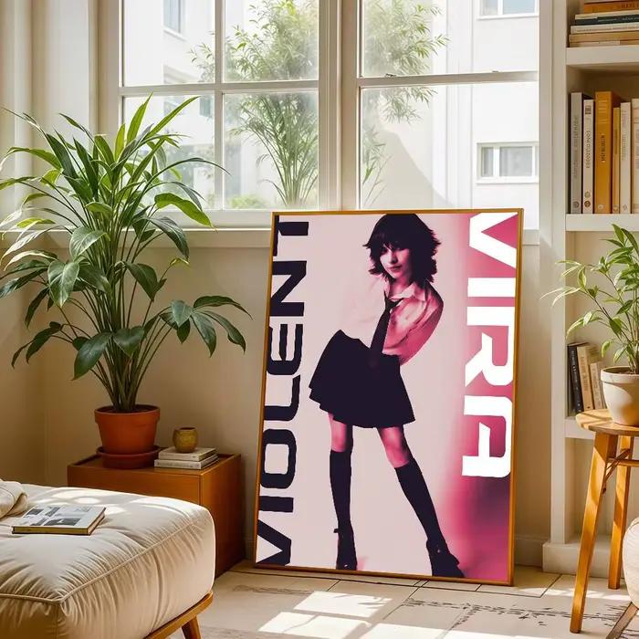 Affiche imprimée VIOLENT VIRA Music Lover of a Ghost, adaptée à la décoration murale, cafés, salons,