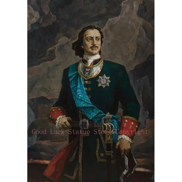 Peinture imprimée sur toile avec le grand Peter ier, empereur de russie