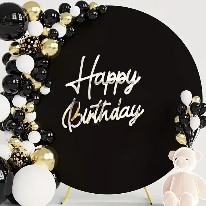 Autocollant mural en acrylique « Joyeux Anniversaire » pour la décoration de chambre, fête d'anniver