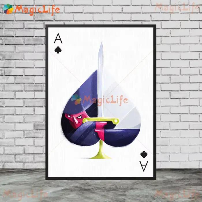 Illustration de Bar de cartes à jouer de Poker, images murales pour salon, affiche nordique, peintur