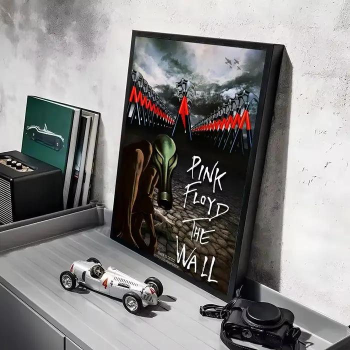 Affiche d'album classique Pop Band P_Pink F_Floyd, autocollants muraux décoratifs, impression de pho