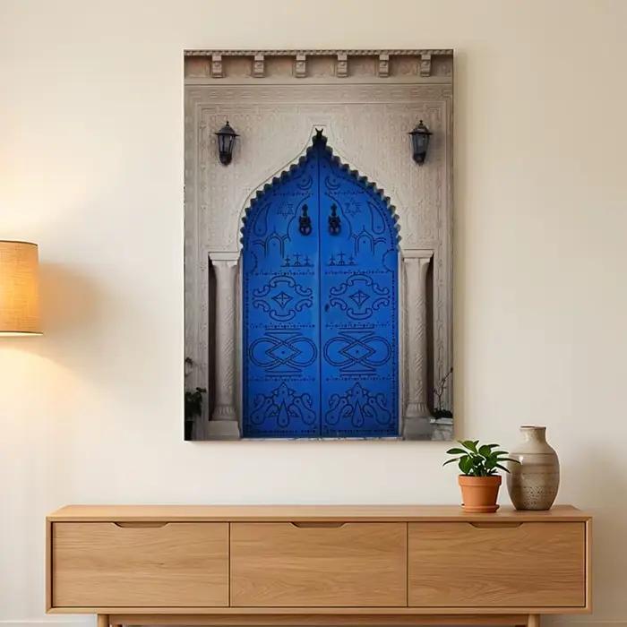 Peinture murale HD d'art arabe marocain, calligraphie, cadre robuste, facile à accrocher, décoration
