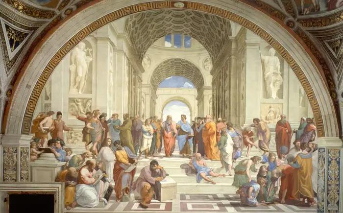 Célèbre école d'art de peinture d'athènes de Raphael, affiches et imprimés sur toile, images d'art m