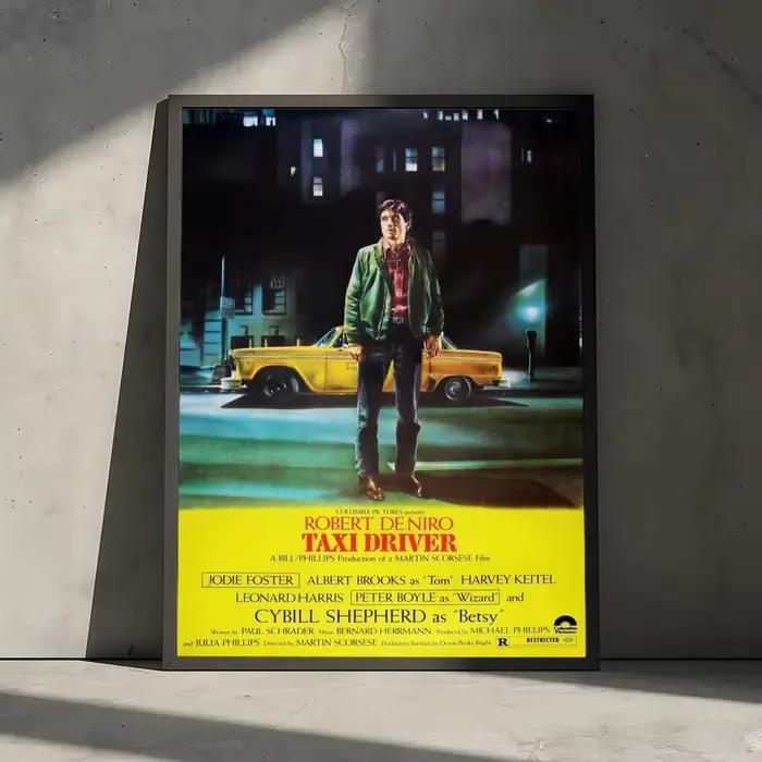 Autocollants d'affiche de film T-Taxi Driver, peinture murale, autocollants muraux auto-adhésifs pou