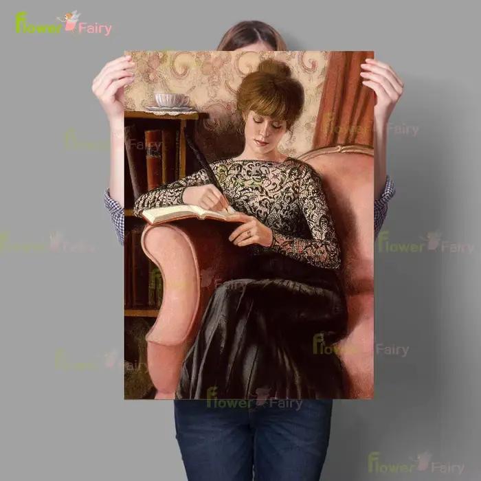 Lady Victoria victorien élégance romantique femme mur Art toile peinture affiche mur photos pour sal