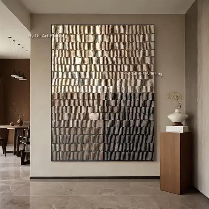Peinture à l'huile sur toile épaisse sur toile, œuvre d'art abstraite Simple faite à la main, Textur