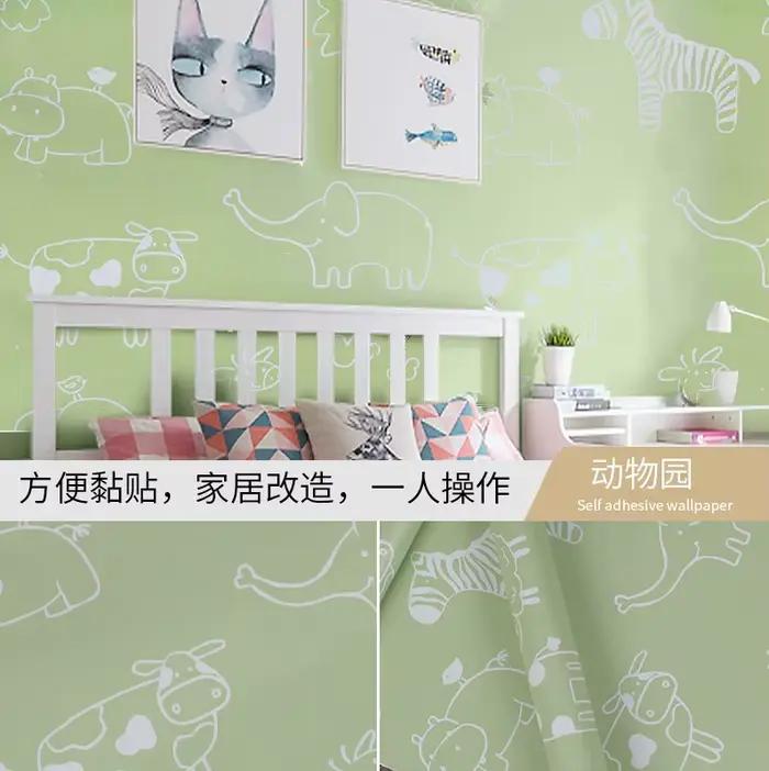  Fonds d'écran décor à la maison-papier peint adhésif floral pastel pour mur, cloison écologique po