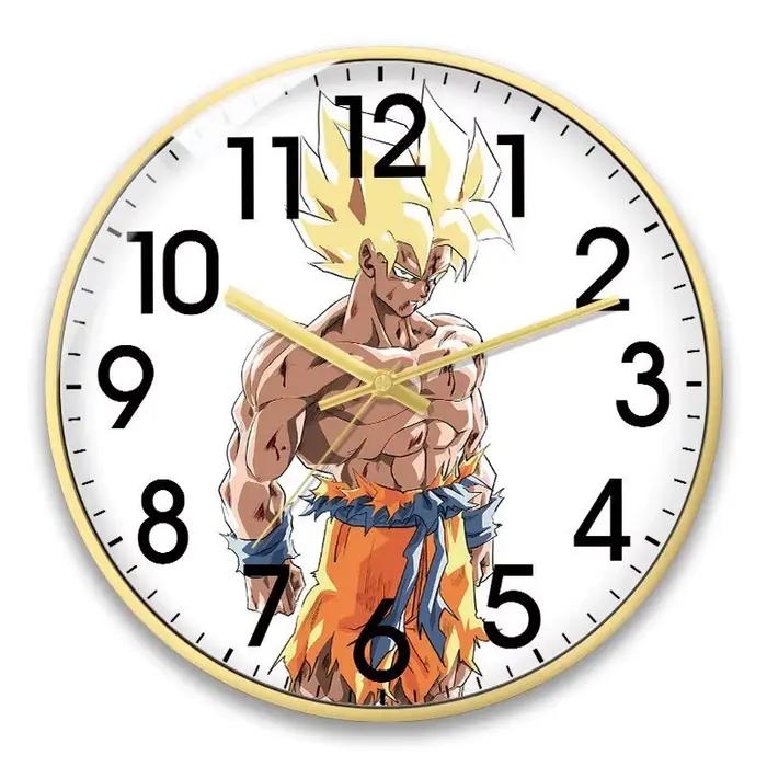 Horloge murale Dragon Ball, jolie horloge à Quartz personnalisée à la mode pour salon et chambre à c