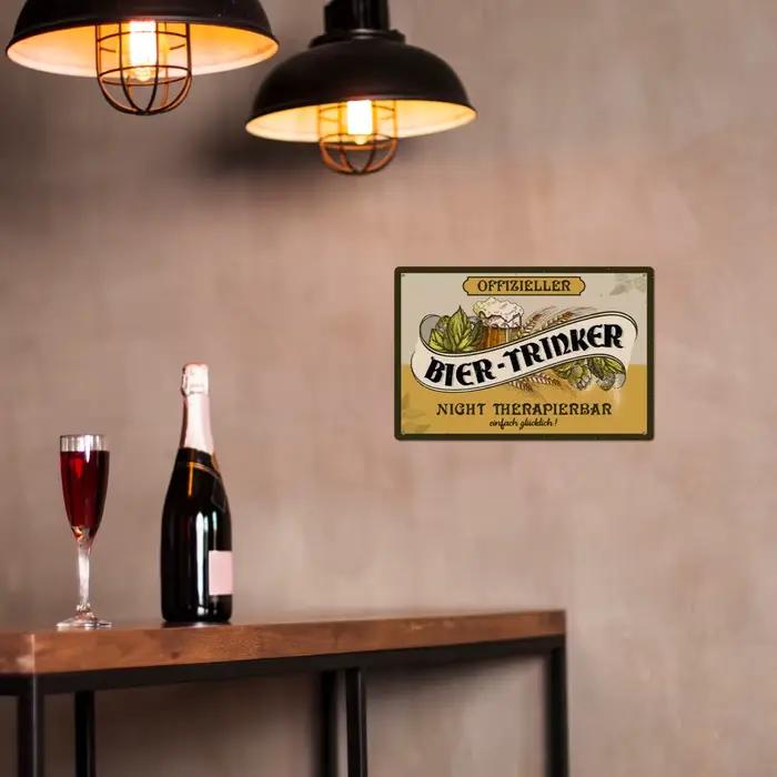 Putuo Decor-Plaque décorative vintage en métal 18/s, 1 pièce, affiche artistique pour bar, club, hom