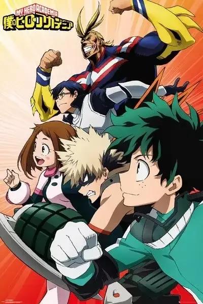 Affiche de dessin animé japonais My-Hero-Academia, toile de Manga, peinture murale, images d'art, dé