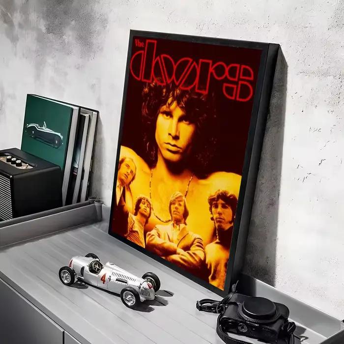 Autocollants d'affiche de groupe The D-Doors, peinture murale HD, décalcomanies murales pour chambre