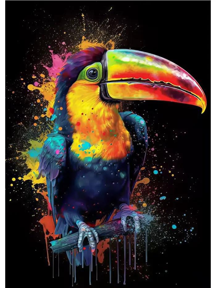 Affiche de Portrait d'animal aquarelle, singe, serpent, Lion, tigre, peinture sur toile, Graffiti ab