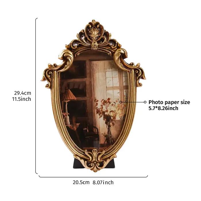 1 pièce, cadre photo décoratif à motif de dentelle classique européen, placé sur le bureau, adapté a