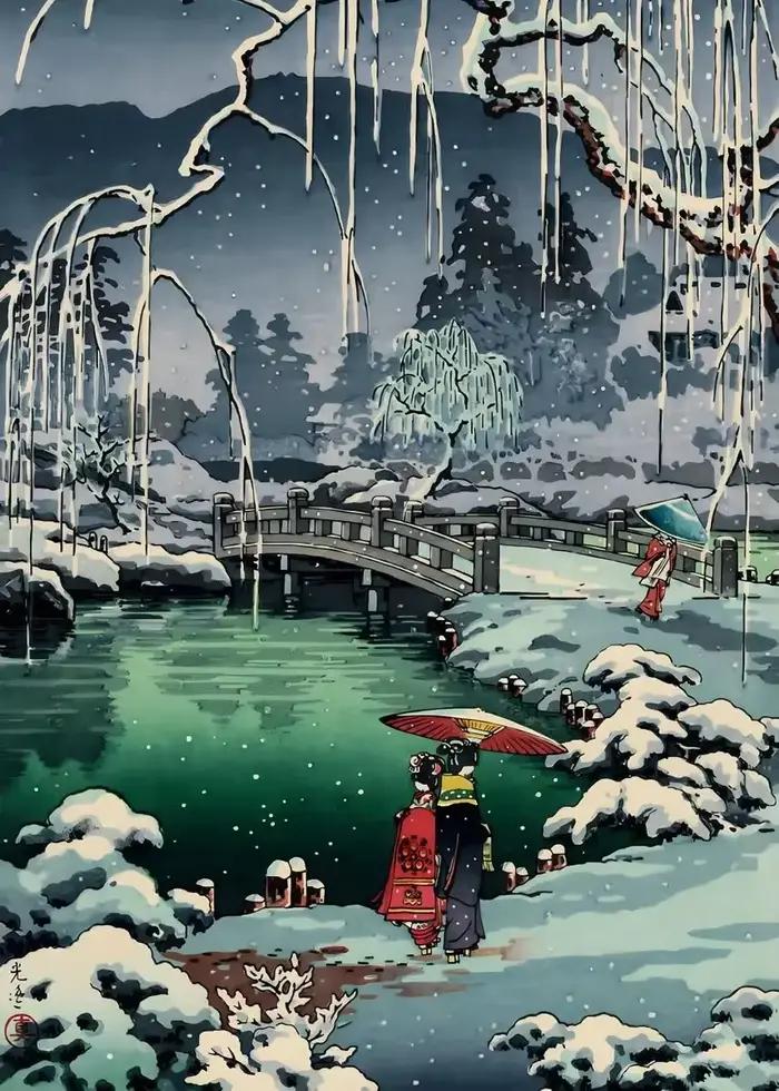 Paysage japonais ukiyo-e Kawase Hasui œuvres d'art affiche d'art Vintage toile peinture mur impressi