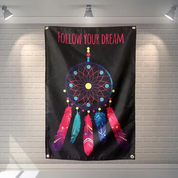 "Follow your Dream" Grand festival de musique, décoration de fond de fête, affiche, bannière, peintu
