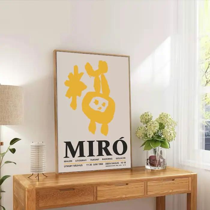 Joan Miro – affiches d'art abstrait Vintage, peinture sur toile, salle d'impression, maison, cuisine
