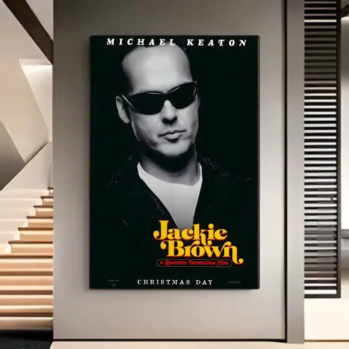 Affiche de film américain Blaxploitation Soul Cinema J-Jackie Brown, décoration murale pour la maiso