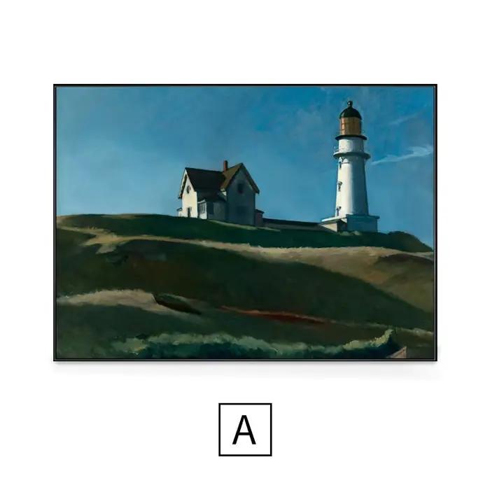Edward Hopper meilleur papier peint mur Art toile peinture affiches imprime moderne peinture mur pho