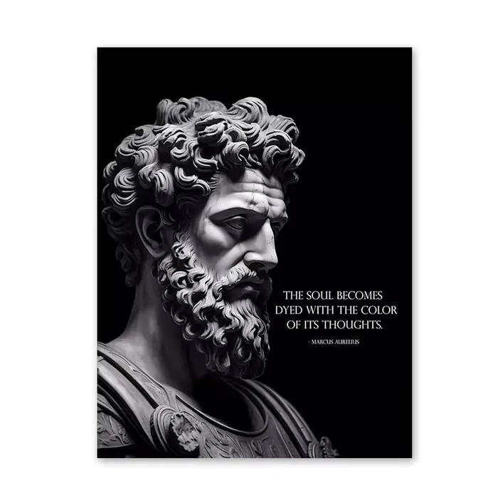 Affiche de Marcus Aurelius-Marcus Aurelius citations toile Art mural, affiche de philosophie, art st