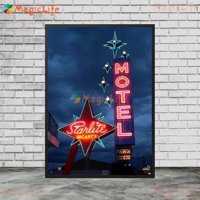 Las Vegas Casino paysage motel cartes à jouer affiche nordique mur Art toile peinture mur photos pou