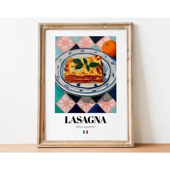 Peintures sur toile de Cuisine italienne de Style moderne, Desserts et boissons, Art mural de Cuisin