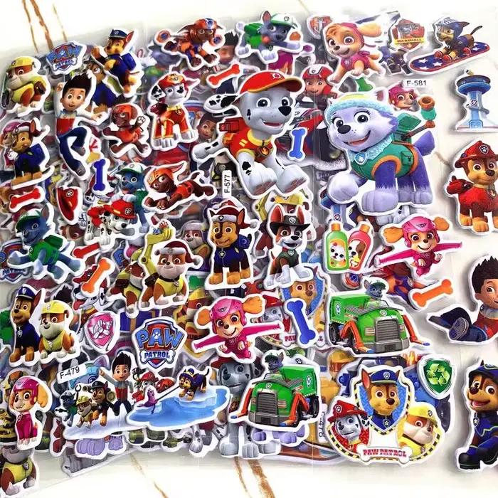 Autocollants muraux de dessin animé Pawed Patrol, pour chambre d'enfant, salon, chambre à coucher, d