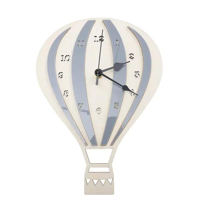 Horloge murale silencieuse à ballon à Air chaud, horloge muette, décoration de chambre d'enfants, ho