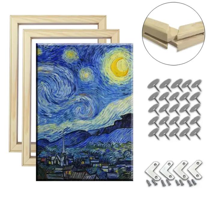 Cadre de barres en bois 70x100 60x90, pour peintures sur toile, Kit de cadre Photo de grande taille,