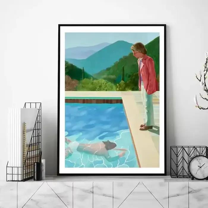 David Hockney Art affiche imprime images murales salon décoration de la maison petit