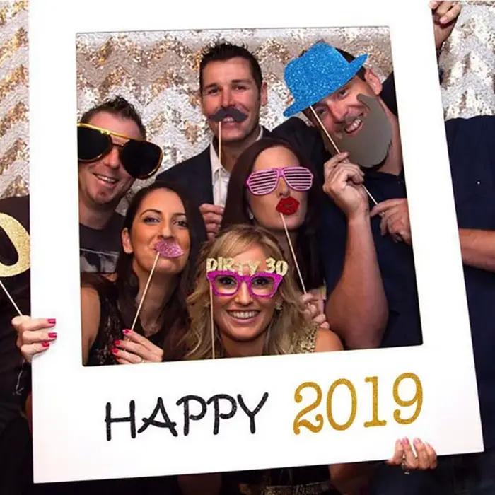 1/16/18/21/30/40/50/60ème 2019 cadre Photo papier photos joyeux anniversaire anniversaire découpes s