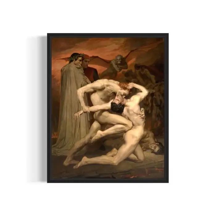 Affiche d'art classique vintage de William Bouguereau, Jeunesse, Femme, Anges, Peinture sur toile, D
