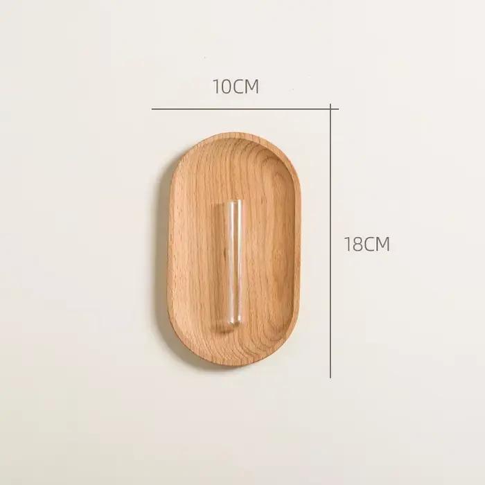 Vase mural européen en bois, Pots de plantes, décoration de salon, arrière-plan mural suspendu, Arra