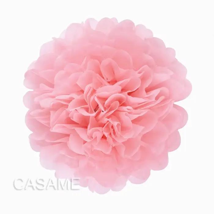 5 pièces 4 6 8 10 12 pouces papier de soie Pom Poms fête de mariage papier pompon fleur pour décorat