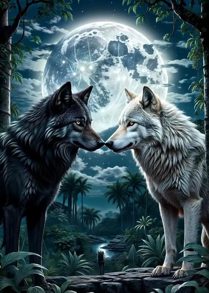 Affiches classiques de la forêt, Animal sauvage, loup, bête féroce, imprimés, peinture sur toile, ta